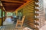 Main level covered porch